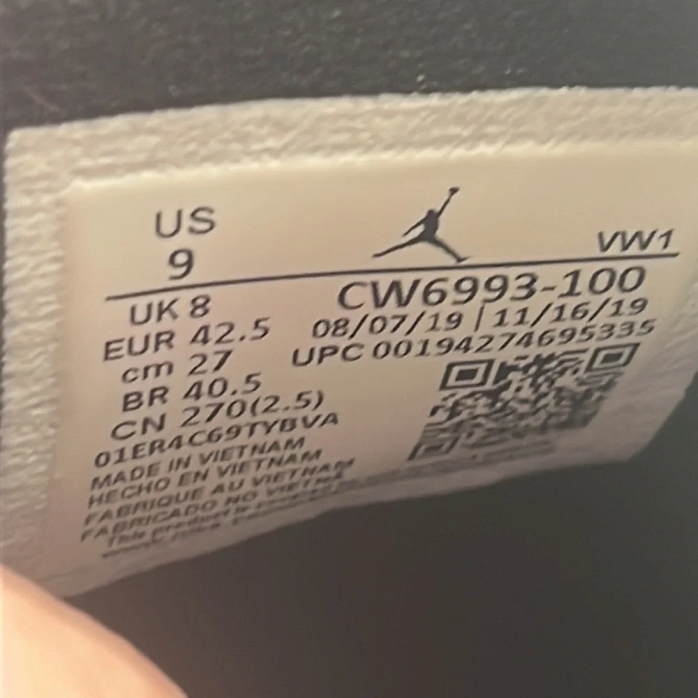 Jordan - Nike Air Jordan 6 Rings Concord 2019 Vintage Sneakers Size 9. NK3549